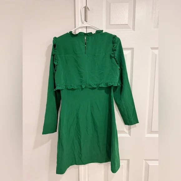 Maje Vibrant Green Long Sleeve Dress - Picture 4 of 4